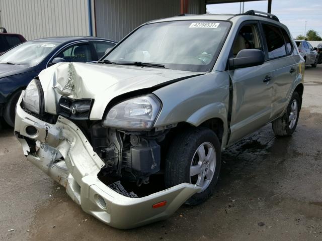 KM8JM12B97U544671 - 2007 HYUNDAI TUCSON GLS GOLD photo 2