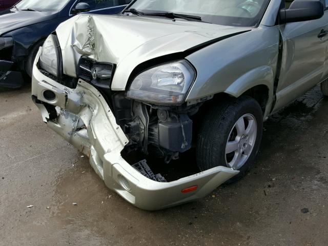 KM8JM12B97U544671 - 2007 HYUNDAI TUCSON GLS GOLD photo 9