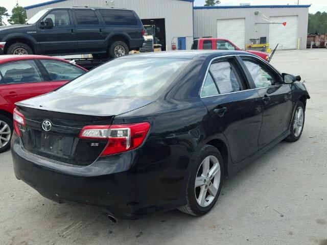 4T1BF1FK4EU822687 - 2014 TOYOTA CAMRY L BLACK photo 4