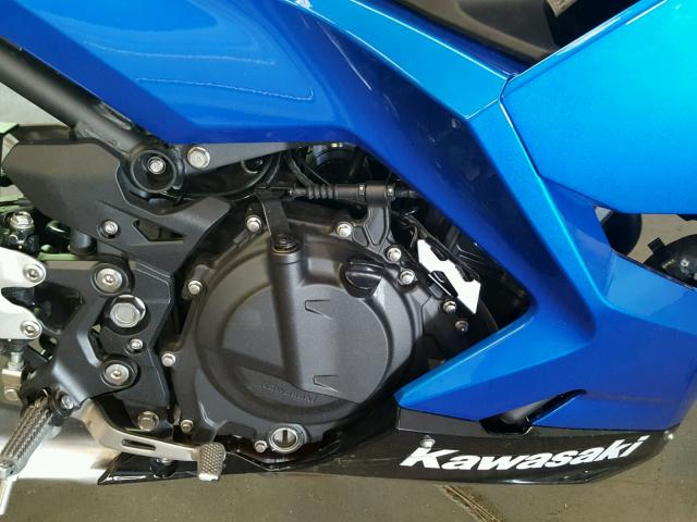 JKAEXKH15JDA13442 - 2018 KAWASAKI EX400 BLUE photo 7