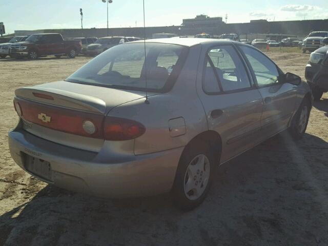 1G1JC52F057150269 - 2005 CHEVROLET CAVALIER BEIGE photo 4