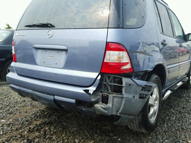 4JGAB57E84A505616 - 2004 MERCEDES-BENZ ML 350 BLUE photo 9