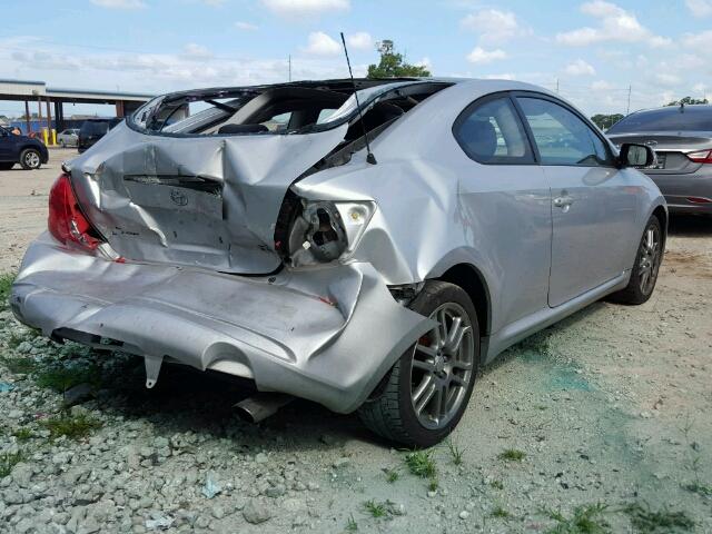 JTKDE177070164993 - 2007 TOYOTA SCION TC SILVER photo 4