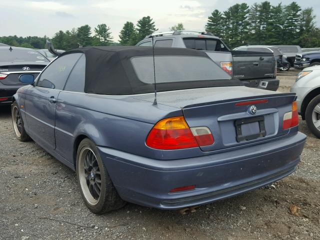 WBABR3342YEA82343 - 2000 BMW 323 CI BLUE photo 3