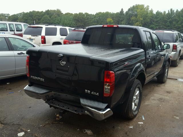 1N6AD0EV1AC432073 - 2010 NISSAN FRONTIER BLACK photo 4