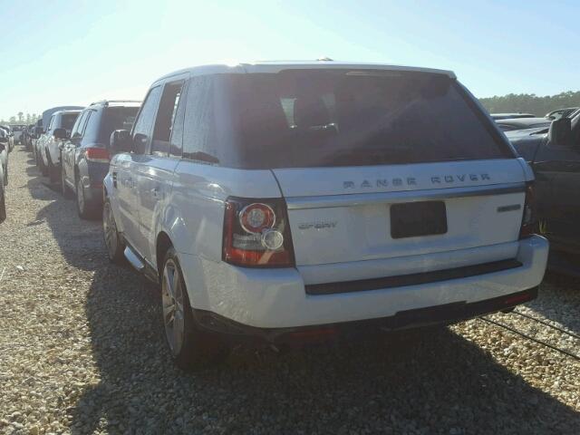 SALSK2D46DA811175 - 2013 LAND ROVER RANGE ROVE WHITE photo 3