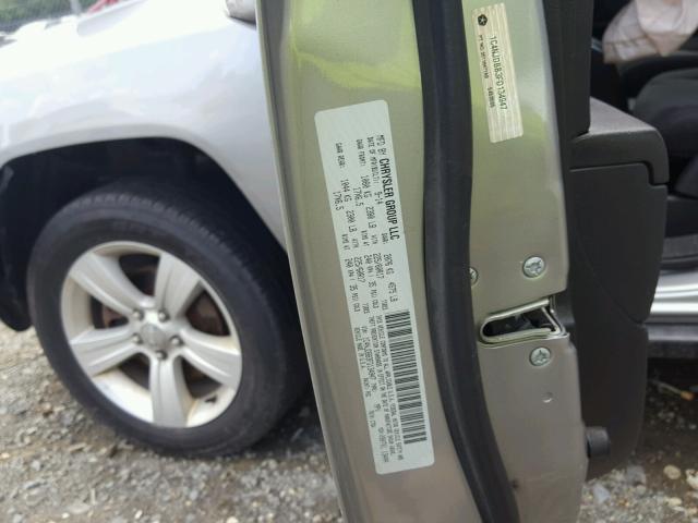 1C4NJDBB3FD134947 - 2015 JEEP COMPASS SP SILVER photo 10