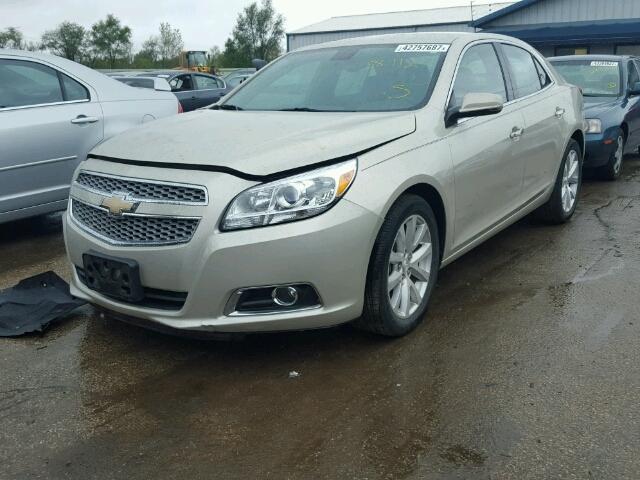 1G11H5SA1DF240332 - 2013 CHEVROLET MALIBU LTZ TAN photo 2