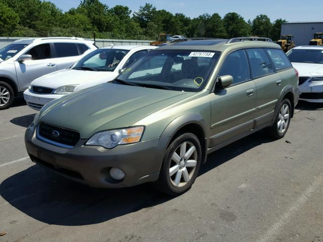 4S4BP62C567340447 - 2006 SUBARU LEGACY OUT GREEN photo 2