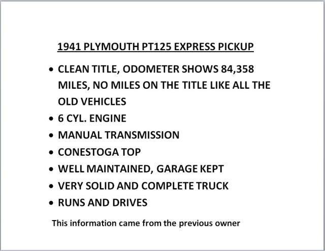 PT12514406 - 1941 PLYMOUTH EXPRESS PU GREEN photo 9