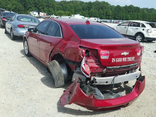 1G11D5SR4DF163845 - 2013 CHEVROLET MALIBU 1LT RED photo 3