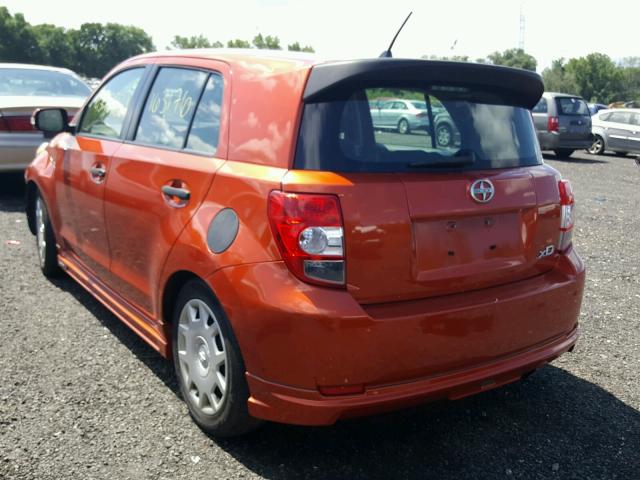 JTKKU10458J030924 - 2008 SCION XD ORANGE photo 3