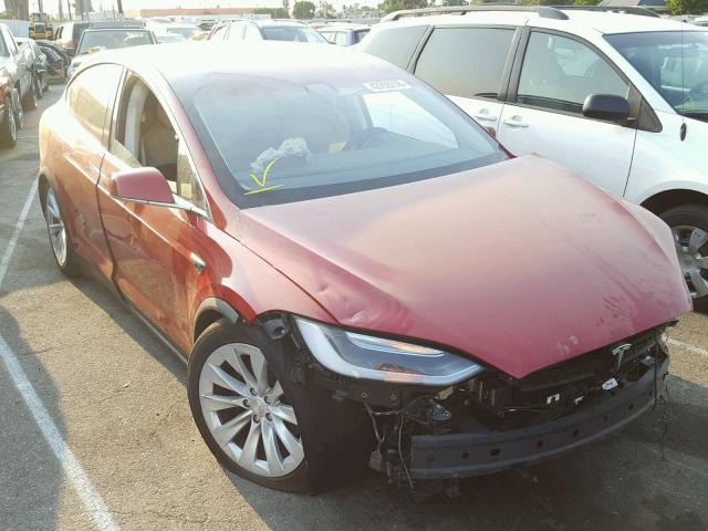 5YJXCDE29GF030052 - 2016 TESLA MODEL X RED photo 1