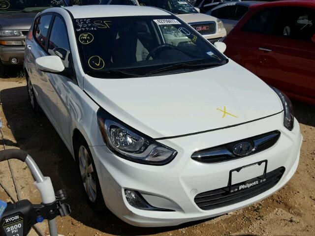 KMHCU5AE1DU077186 - 2013 HYUNDAI ACCENT GLS WHITE photo 1