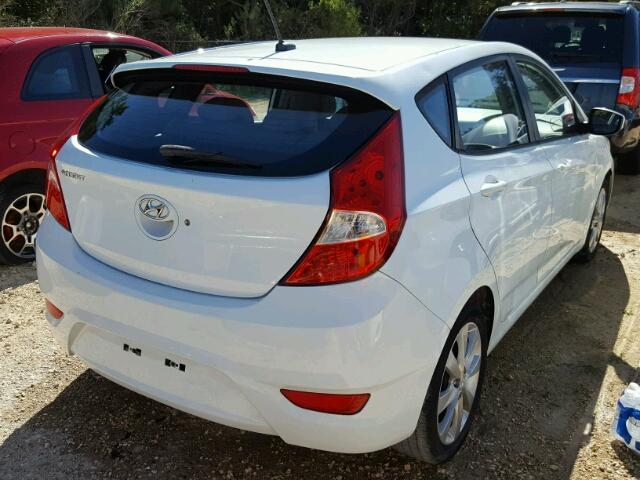 KMHCU5AE1DU077186 - 2013 HYUNDAI ACCENT GLS WHITE photo 4