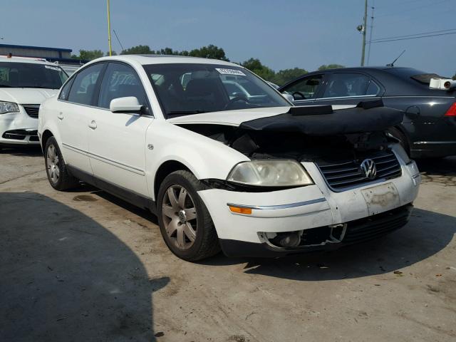 WVWRH63B53P341129 - 2003 VOLKSWAGEN PASSAT GLX WHITE photo 1