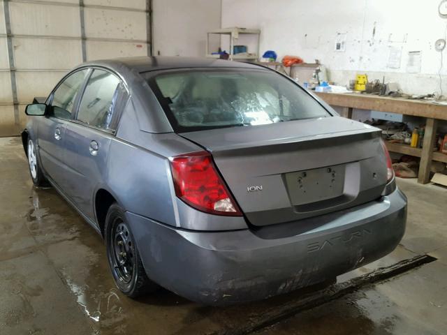 1G8AJ52F54Z201436 - 2004 SATURN ION LEVEL GRAY photo 3