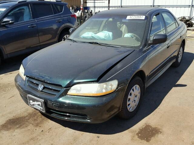 1HGCF86641A148090 - 2001 HONDA ACCORD GREEN photo 2