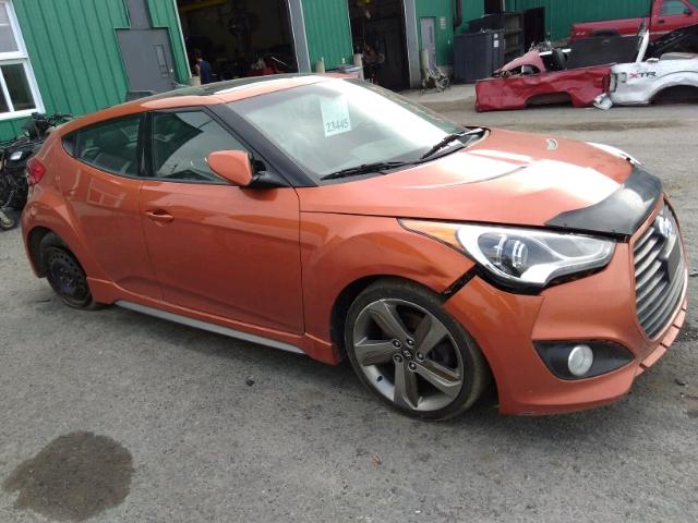 KMHTC6AE7DU090551 - 2013 HYUNDAI VELOSTER T ORANGE photo 1