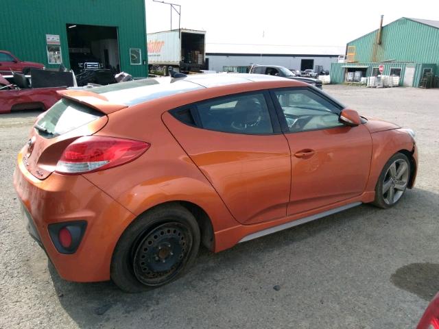 KMHTC6AE7DU090551 - 2013 HYUNDAI VELOSTER T ORANGE photo 4