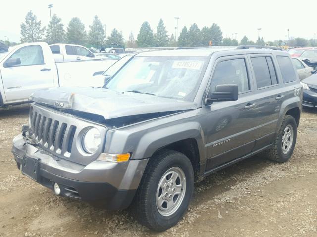 1C4NJRBB0DD276845 - 2013 JEEP PATRIOT SP CHARCOAL photo 2