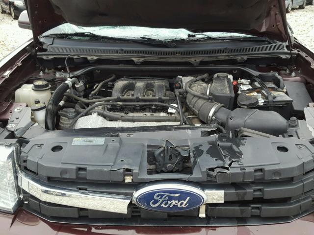 2FMHK6CC4BBD26435 - 2011 FORD FLEX MAROON photo 7