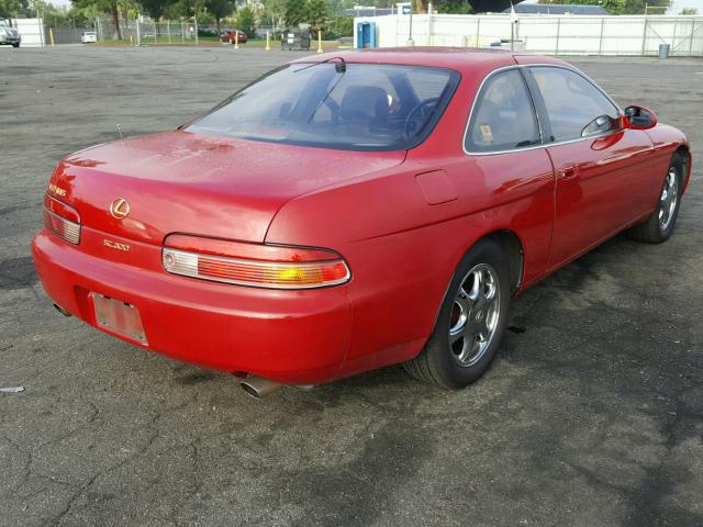 JT8JZ31C2S0024905 - 1995 LEXUS SC 300 RED photo 4