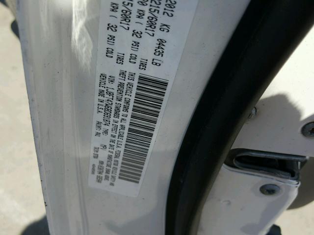 1J8FT47W68D691874 - 2008 JEEP COMPASS SP WHITE photo 10