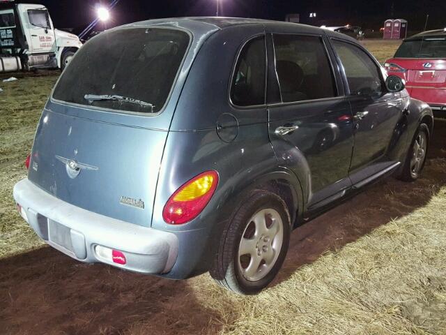 3C4FY58B52T318532 - 2002 CHRYSLER PT CRUISER BLUE photo 4