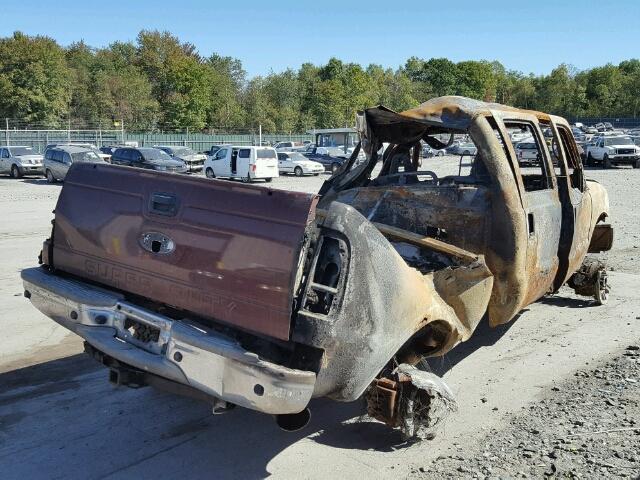 1FTSW21P55EC27905 - 2005 FORD F250 SUPER BURN photo 4