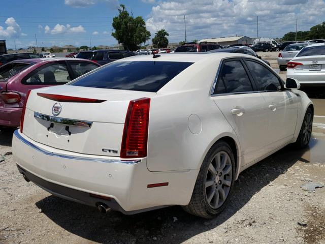1G6DM577780106580 - 2008 CADILLAC CTS WHITE photo 4
