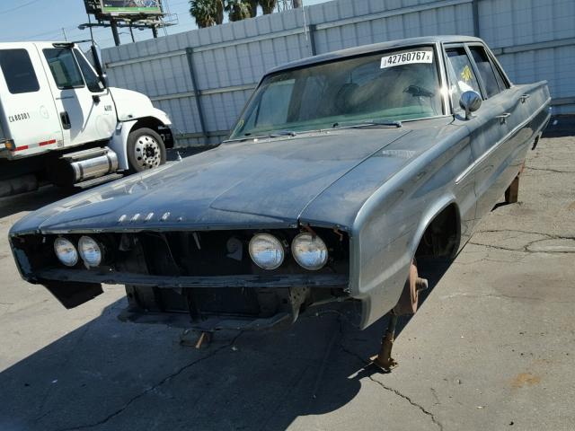 WL41D67203714 - 1966 DODGE CORONET BLACK photo 2