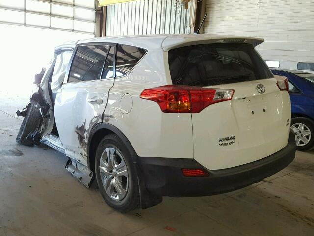 JTMBFREV4FJ024403 - 2015 TOYOTA RAV4 LE WHITE photo 3