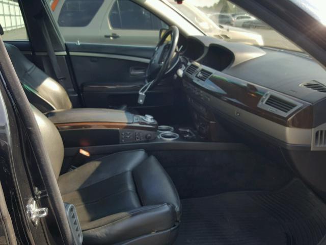 WBAGN63575DS58524 - 2005 BMW 745 LI Черный фото 5