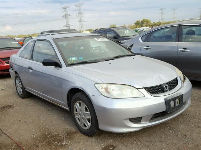 1HGEM221X5L028519 - 2005 HONDA CIVIC DX V SILVER photo 1