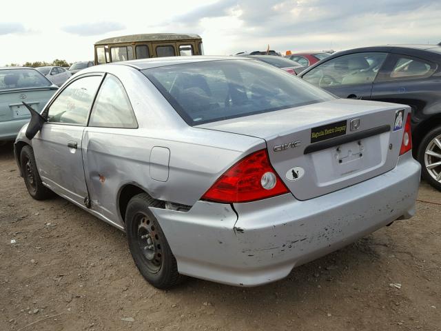 1HGEM221X5L028519 - 2005 HONDA CIVIC DX V SILVER photo 3