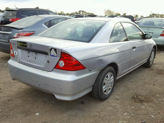 1HGEM221X5L028519 - 2005 HONDA CIVIC DX V SILVER photo 4