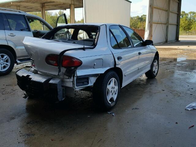 1G1JC524227162093 - 2002 CHEVROLET CAVALIER SILVER photo 4