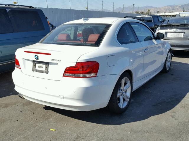 WBAUP9C59DVS94982 - 2013 BMW 128 I WHITE photo 4