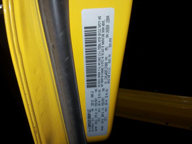 1C4AJWAG9FL570909 - 2015 JEEP WRANGLER S YELLOW photo 10