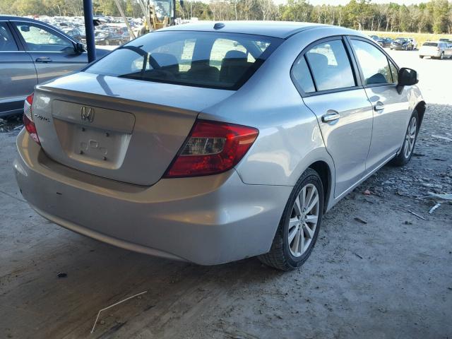 19XFB2F84CE055480 - 2012 HONDA CIVIC SILVER photo 4