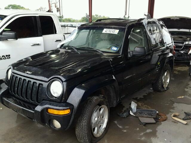 1J4GK58K52W136081 - 2002 JEEP LIBERTY LI BLACK photo 2
