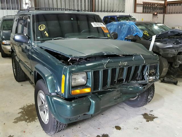 1J4FF58S2YL269648 - 2000 JEEP CHEROKEE C GREEN photo 1