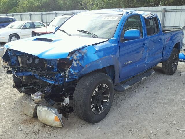 5TEKU72N95Z002934 - 2005 TOYOTA TACOMA DOU BLUE photo 2