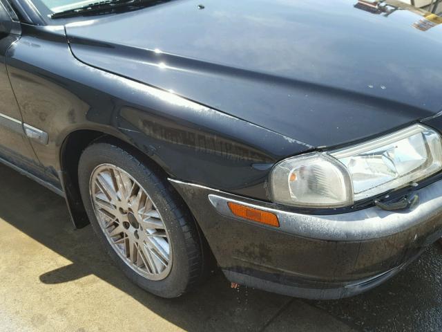 YV1TS92D121254898 - 2002 VOLVO S80 BLACK photo 9