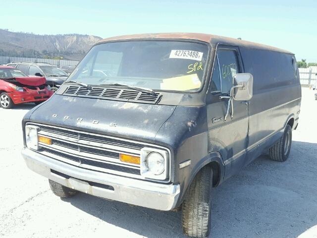 0000B21AE5X072497 - 1975 DODGE B200 BLACK photo 2