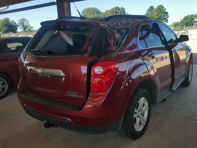 2CNALDECXB6407884 - 2011 CHEVROLET EQUINOX LT RED photo 4