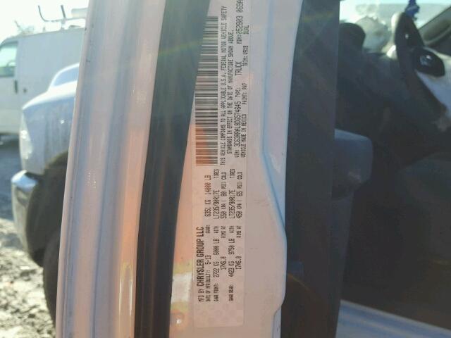 3C63RRAL8DG574645 - 2013 RAM 3500 ST WHITE photo 10