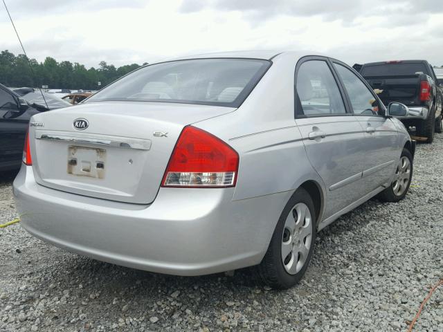 KNAFE121785521137 - 2008 KIA SPECTRA EX SILVER photo 4