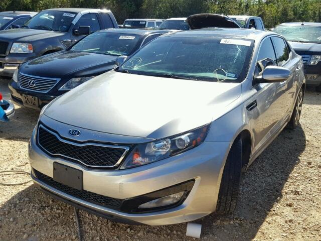 5XXGR4A6XCG046677 - 2012 KIA OPTIMA SX SILVER photo 2